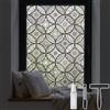 DKTIE Pellicola decorativa per finestre effetto vetro colorato, stile boho, con strumenti di installazione, pellicola decorativa per finestre in vetro smerigliato, adesione statica, senza colla