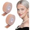 Chanumetal 2 Rolls Face Lifting Tape per il viso, 2,5 cm x 5 m, per lifting facciale contro le rughe, per rassodare e rassodare la pelle (colore della pelle)