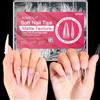 AIMEILI 432 Pezzi 12 Taglie Unghie Finte Lunghe Adesive in Stiletto Artificiale Punte per Tip Unghie Ricostruzione per Manicure da Salone Trasparente Unghie Tips Set in Scatola Trasparente 004
