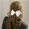 Inateannal Raso Capelli Fiocco Per Le Donne Grande Raso Fiocco Capelli Clip Bianco Bowknot Capelli Nastri Barrette Francese Fiocco Capelli Accessori Setosa Bowknot Coda Fermagli Per Capelli Copricapo