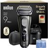 Braun Serie 9 PRO + Rasoio Elettrico Barba, Wet&Dry, 5+1 Lame Di Precisione Ultra Sottili, Regolabarba Uomo, Rasoio Barba, 60 Min Utilizzo, Stazione Di Pulizia SmartCare 6in1, Serie 9665cc, Grafite