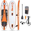 W1 Tavola Gonfiabile SUP - Convertibile in Windsurfing SUP Board, 305X76X15 Cm