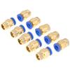 GLOGLOW Connettore Rapido Aria Raccordi Pneumatici Diametro 8mm Tubo PU 8x5mm, Pressione Esercizio 0-10 Bar Temperatura -20-80°C, Ottone Nichelato Connessione Istantanea 2 Secondi per Automazione Industriale
