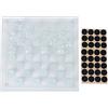 Akozon Frosted Glass International Chess, 25x25cm Matt Polish Crystal Chess 1 Schachbrett und 32 Schachfiguren Mattes internationales Schachspiel aus polnischem Glas Chessman