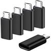 POHFP Adattatore da USB C a micro USB, confezione da 5, da tipo C femmina a micro USB maschio, supporta ricarica e sincronizzazione dati, compatibile con Samsung Galaxy S7 S7 Edge, Nexus 5 6 e altri