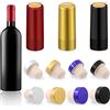 Glarks Set di 54 Tappi in Sughero per Bottiglie di Vino, Capsule Termorestringenti in PVC, 4 Tappi a Forma di T e 3 Termoretraibili per Birra e Produzione