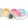 Corsair Dissipatore a Liquido Corsair iCUE LINK TITAN 360 RX LCD AIO, 360mm Radiatore, Liquid CPU Cooler, Bianco