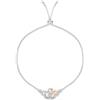 Disney Mickey & Minnie B902055TZWL.PH - Braccialetto regolabile in argento sterling placcato in due tonalità, per ragazze