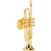 Akozon Tromba dorata in miniatura, squisita mini spilla con spilla a forma di scatola in ottone, Ottone