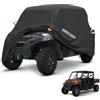 NEVERLAND UTV Cover Heavy Duty Ranger Cover Waterproof 4-6 Seater Side by Side Covers 4 Door All Weather Storage Reflective Strip Compatible with Polaris RZR XP Can Am Defender Maverick Yamaha SxS