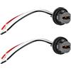 CFTGIW 2 Pezzi T20 Plug 7443 Adattatore per Portalampada per Auto 2 Pezzi T20 Plug 7443 Adattatore per Portalampada per Auto, Connettore Luce Freno a LED, Plastica ABS con C