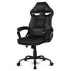 DRIFT Gaming Chair - DR50B - Sedia da gioco professionale, regolabile in altezza, seduta a dondolo, braccioli imbottiti, similpelle, nero, 67 x 122-131 x 67 cm