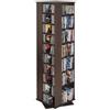 VEVOR Scaffale Girevole a 360° Porta Riviste Libri Cartoline 34 Scomparti, Mobile a Colonna Contenitore Multimediale Libreria per Collezioni Ripiani Regolabile Organizer per Uffcio Soggiorno Salotto