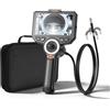 VEVOR Telecamera Endoscopica Articolata con Sonda da 8 mm e Luce, Rotazione a 360° in 4 Direzioni, Schermo IPS HD da 6'', Obiettivo 1080P, Zoom 8x, Cavo da 1,5 m IP67, per Settore Auto e Idraulica