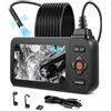 VEVOR Endoscopio Articolato a Tripla Lente, Telecamera Endoscopica Industriale con Luce, Schermo IPS HD da 4,5'', Zoom 8x, Batteria da 3000 mAh, Cavo Impermeabile IP67 da 5 m, per Auto e Idraulica