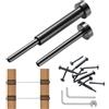 VEVOR Kit da 40 pacchi per ringhiere per cavi invisibili, ricevitore invisibile da 1/8" in acciaio inossidabile T316, tenditore per ringhiere da 1/8" per montanti in legno/metallo, nero