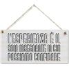 CARISPIBET L'esperienza è il solo insegnante in cui possiamo confidare | segno decorativo di ispirazione da appendere alla parete decorazione della casa regali per la famiglia 15 x 30 cm