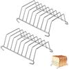 LeLiangLiang 2Pz Griglia per Toast Friggitrice ad Aria, Griglia per Friggitrice ad Aria | Supporto per Toast in Acciaio Inox per 8 Fette di Pane, per uso domestico e nei ristoranti