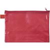 VELOFLEX - Cartella portadocumenti DIN A5 con cerniera, rossa | Formato 235 x 180 mm, in materiale EVA rinforzato con tessuto, senza PVC, idrorepellente con maniglia di trasporto
