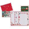 Legami - Kit per Lettera a Babbo Natale, Set Lettera Unisex, Contiene Busta, Lettere Da Compilare, Cartolina, Foglio Adesivi, Dettagli in Lamina-Glitter, Carta Certificata FSC