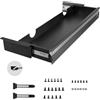 VEVOR Cassetto Estraibile Sotto Scrivania 840 x 240 x 107 mm Organizzatore Nascosto per Riporre Oggetti sulla Scrivania, Cassetto Portapenne Sotto Tavolo per Postazioni di Lavoro da Ufficio, Nero