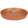 Elho Loft Urban Saucer Round 24 - Sottovaso per Esterno Accessori - Ø 24.4 x H 3.4 cm - Terra