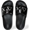 SUN68 Slippers beach sequin Sun68 1144 nero/argento donna DS25SU27 X35203 38