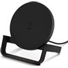 Belkin Supporto di ricarica wireless Boost Up di Belkin (10 W) per la ricarica wireless veloce degli smartphone, incluso adattatore di alimentazione per il Regno Unito, nero