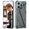 ISOI - Cover compatibile con Realme C63 / Realme C61 Custodia, con Paraurti Airbag Antiurto Protezione Completa, Case Protettiva in Silicone TPU Ultrasottile e Morbido - Trasparente