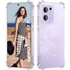 ISOI-Cover compatibile con OPPO Reno 13 F 5G/Reno 13 F 4G/Reno 13 FS 5G Custodia, con Paraurti Airbag Antiurto Protezione Completa, Case Protettiva in Silicone TPU Ultrasottile e Morbido-Trasparente