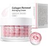 Eniyou Crema Viso Collagene,70g Pink Collagen Capsule Cream Collagene Viso,Texture in Gel Migliora Tonicità Della Pelle,Fornisce Un'idratazion Duratura,Illumina L'incarnato Ed Adatta Maggior Parte Tipi Pelle