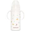 Miniland Thermobaby Valencia 240ml. Thermos da 240 ml in acciaio inox con tettarella, doppio strato di acciaio, che mantiene la temperatura della bevanda fredda e calda per ore.