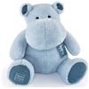 Doudou et Compagnie Histoire d'Orso - Peluche Ippopotamo - HIPPO - Blu Jean - 40 cm - Grande peluche morbido e carino per i Calini, idea regalo di nascita e compleanno per bambini - HIPPO - HO3214