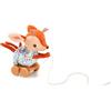 LILLIPUTIENS - Giocattolo da tirare Stella il Cerbiatto - Compagno ideale per i primi passi del bambino - Giocattolo di risveglio sonoro e tattile con testa tintinnante e ruote mobili - Dai 12 mesi