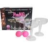 Amscan - Gioco da bere Prosecco Pong, 12 bicchieri, 3 palline, giochi da bere, party game