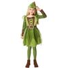 amscan 9916807 - Costume da Peter Pan per bambine, per la Giornata Mondiale del Libro, con cappello, età: 12-14 anni