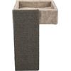 TRIXIE Letto scaffali, superficie raschiatrice, 33 × 48 × 37 cm, grigio chiaro, gatto