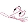 Karlie Flamingo Pettorina per Gatto + GUINZAGLIO ZIGGI Rosa Chiaro 20-35CM 10MM