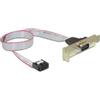 Gembird Adattatore Gembird IDC 10pin a DB9 Serial nero,grigio e argento [CC-DB9ML-01]