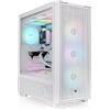 Thermaltake Case Thermaltake S380 TG ARGB Vetro temperato Midi-Tower ATX Bianco [CA-11K-00M6WN-00]