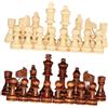 HuadaXtai 32 Pezzi di Scacchi in Legno per Gioco, Figure di Scacchi per Principianti E