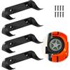 lasuroa 4pz Supporto da Parete per Esposizione Auto, Supporto Verticale per Giocattoli Modelli Auto Mensola Lego Speed Champion per Appassionati di Veicoli (Nero)