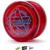 YOYO FACTORY SPINSTAR Yo-Yo - Rosso (Grande per i Principianti, Corda e Istruzioni Incluse)