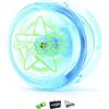YOYO FACTORY SPINSTAR Yo-Yo - Blu (Grande per i Principianti, Corda e Istruzioni Incluse)