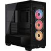 Corsair Case Corsair 3500X LX-R Mid Tower mATX RGB iCUE Link, Vetro Temperato - Nero