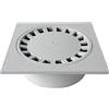 First Plast CHPVC25G Chiusino Sifonato in PVC, Grigio, 250 x 250 mm