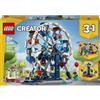 LEGO 31389 Iconica Ruota Panoramica 3 in 1 con 916 Pezzi, 4 Minifigure, Set di Costruzione per Bambini da 8 Anni in Su