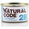 Natural Code per Gatto da 85g Gusto 28 - Tonno e Misto di Mare