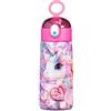 SJ GANG STYLE JAM GANG Borraccia termica, Multicolore, 500 ml, Acciaio Inox, Bpa free, Tenuta stagna, Mantenimento temperatura caldo 12h reddo 24h, Riutilizzabile, Bambina, Ragazza, Scuola, Sport