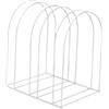 Baoblaze Organizzatore per cappelli, porta cappelli, decorazione moderna, scaffale in metallo, espositore per cappelli di lana, portaoggetti per cappelli in, Bianco
